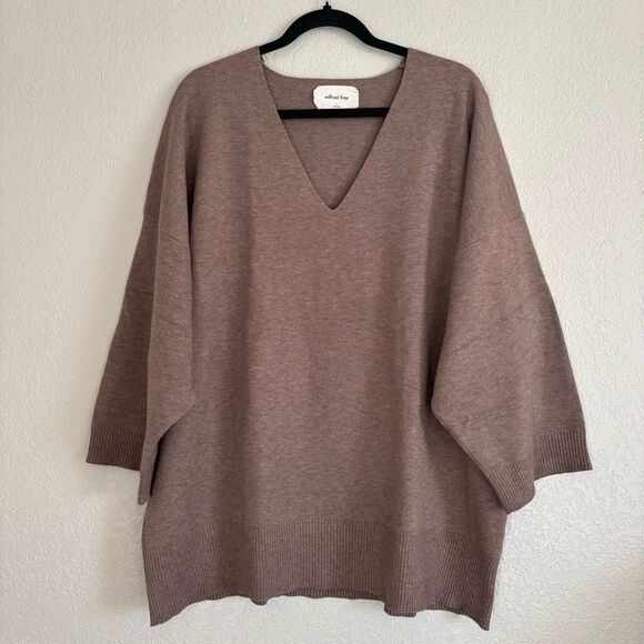 Wilfred Free Aritzia Souvenir Sweater Oversized V-neck pullover Women's Size 3 - Picture 2 of 9